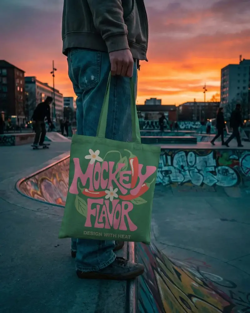 Urban Style Tote Bag Mockup For Custom Designs And Sustainable Fashion Projects