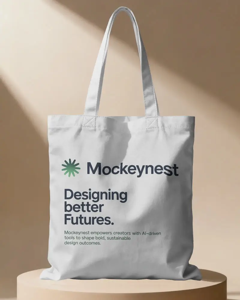 Eco Friendly Canvas Tote Bag Mockup For Custom Branding And Promotional Use