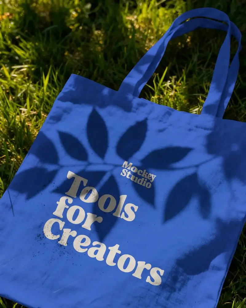 Eco Friendly Canvas Tote Bag Mockup For Sustainable Fashion Brand Promotion