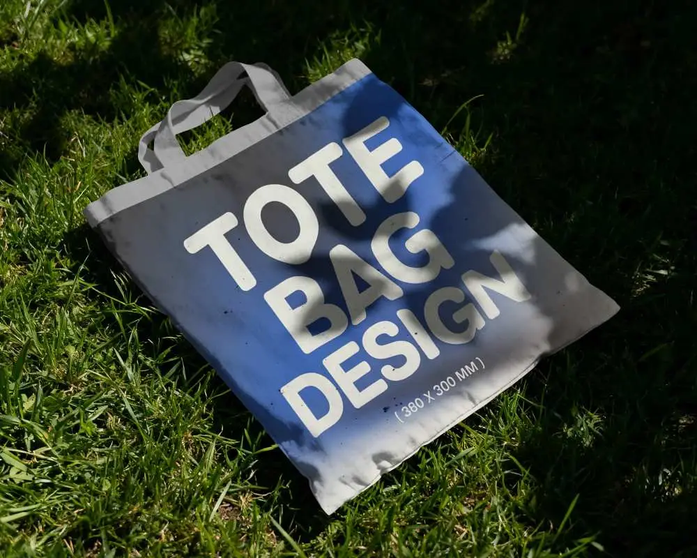 Eco Friendly Cotton Tote Bag Mockup For Promoting Sustainable Lifestyle Accessory Design
