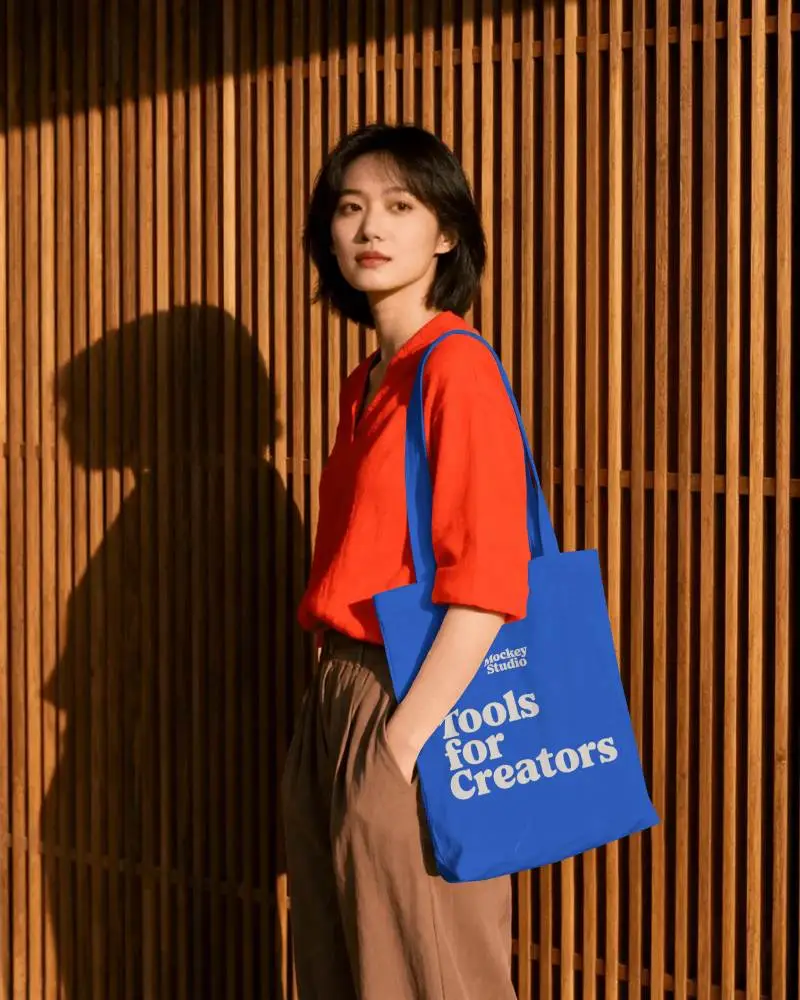 Stylish Everyday Tote Bag Mockup For Women Lightweight Carry All Design For Shopping And Travel