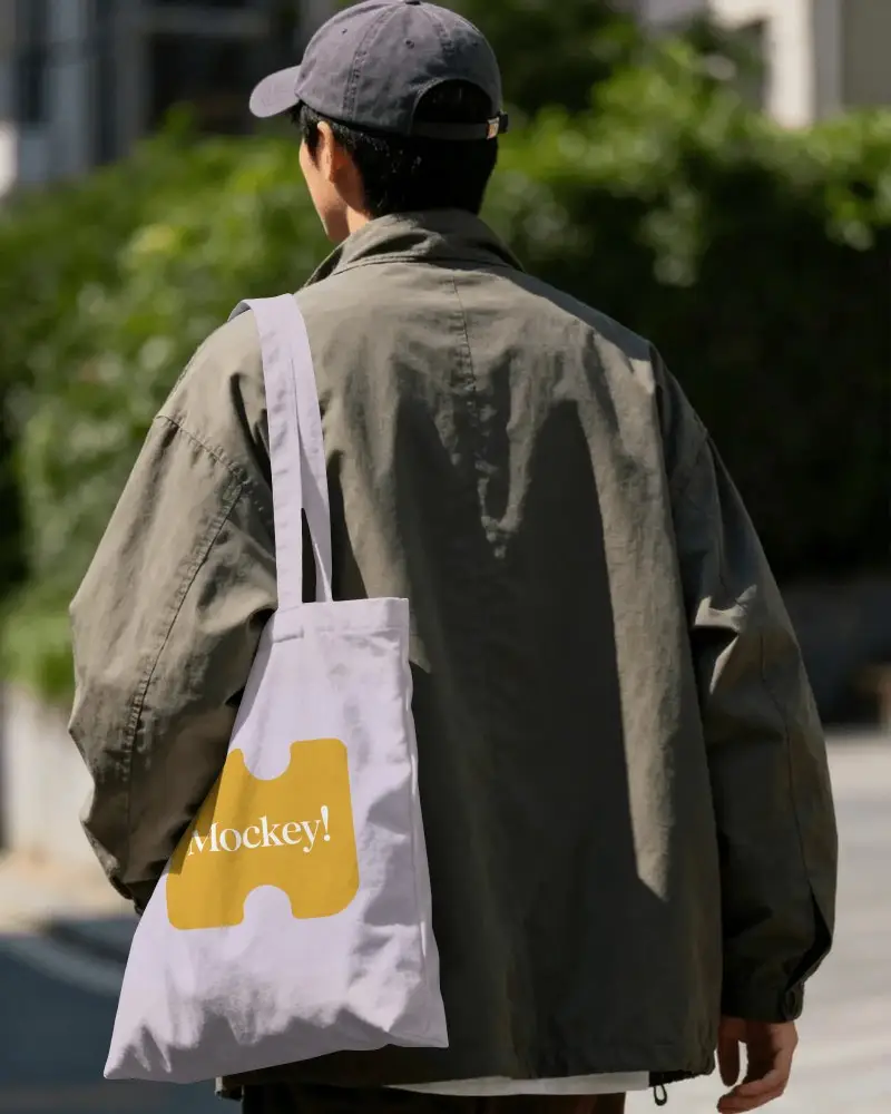 Eco Friendly Canvas Tote Bag Mockup For Daily Use And Environmentally Conscious Fashion Accessory