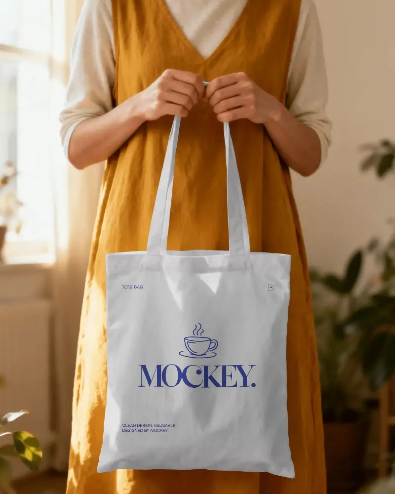 Ecofriendly Cotton Tote Bag Mockup For Custom Designs And Personal Use Promotion