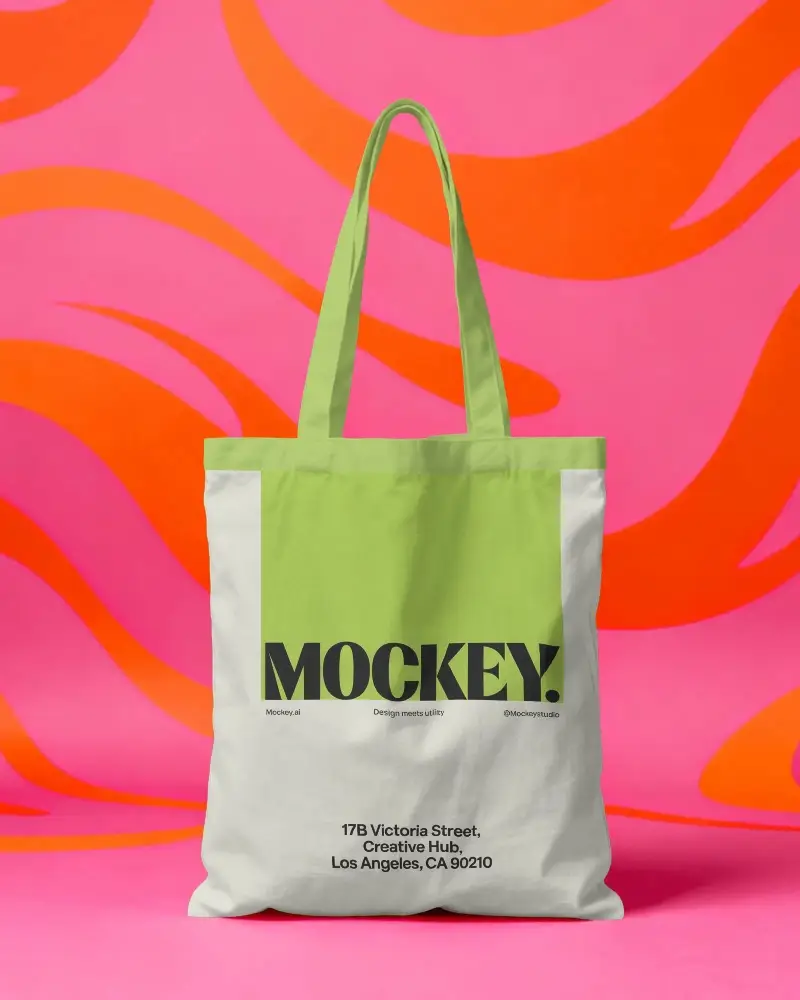 Simple Modern Tote Bag Mockup Versatile Design For Custom Print And Branding Promotion