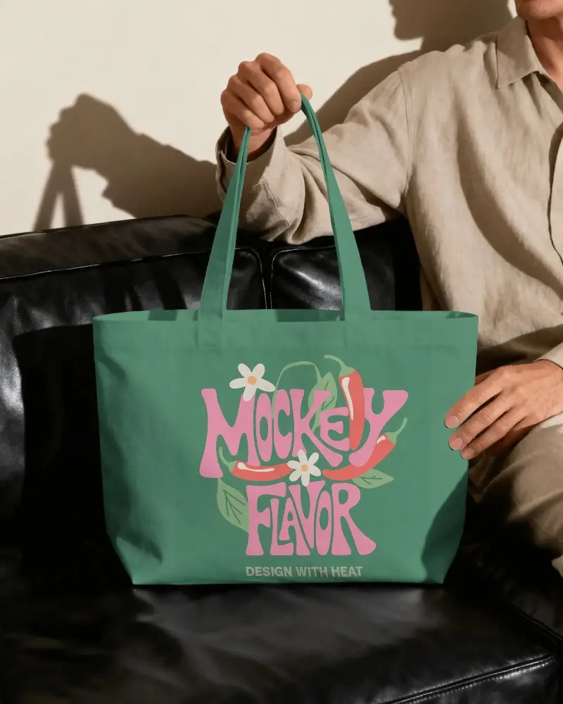 Minimalistic Canvas Tote Bag Mockup For Creative Designs And Personalized Printing Projects