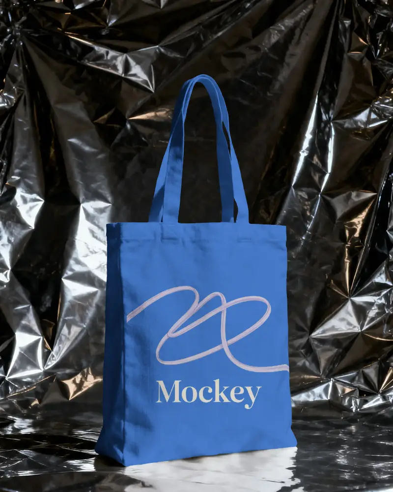 Minimalistic Canvas Tote Bag Mockup For Custom Designs And Brand Promotion Usage
