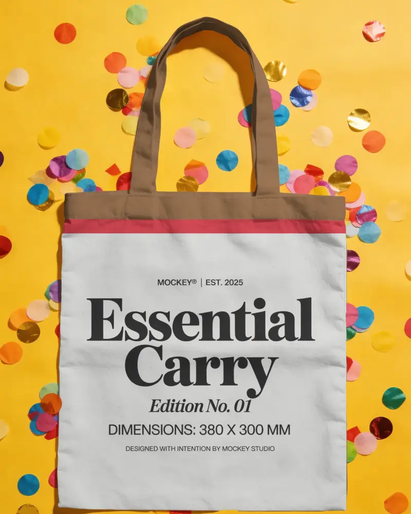 Stylish Blank Tote Bag Mockup For Creative Custom Design And Fashion Portfolio Presentations