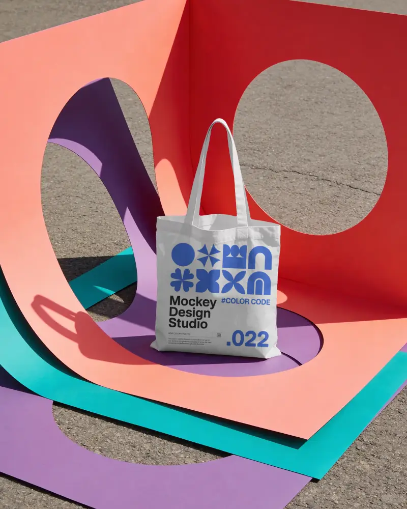 Durable Cotton Tote Bag Mockup For Promotional Use And Branding Purposes Online