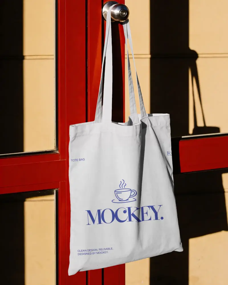 Eco Friendly Reusable Cotton Tote Bag Mockup For Sustainable Fashion Brands And Promotions