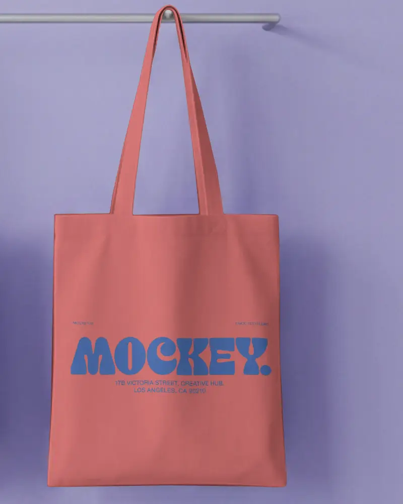 Eco Friendly Reusable Tote Bag Mockup For Branding And Promotional Designs