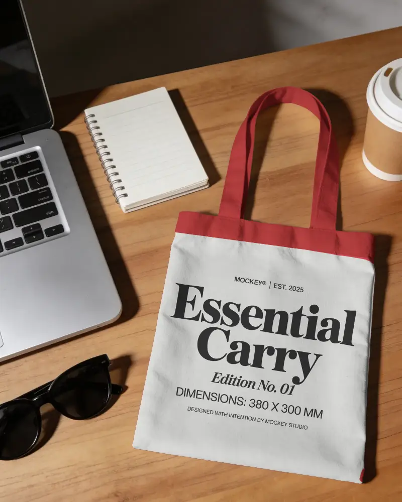 Blank Tote Bag Mockup For Custom Printing And Personalized Fashion Accessory