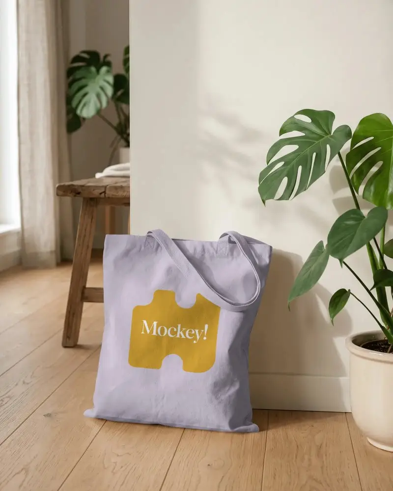Blank Canvas Tote Bag Mockup Perfect For Custom Designs Branding And Printing