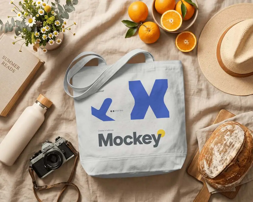 Versatile Canvas Tote Bag Mockup For Custom Designs And Everyday Carrying Needs