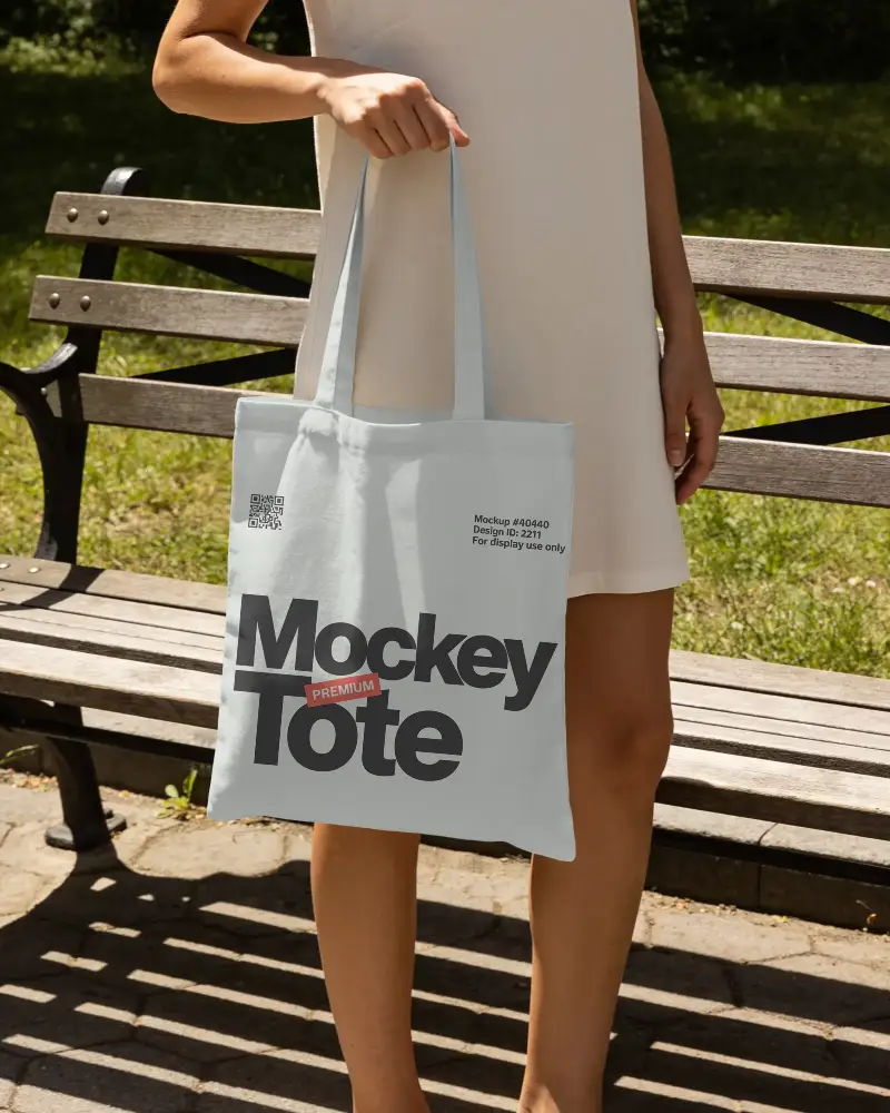 Eco Friendly Cotton Tote Bag Mockup For Custom Designs And Sustainable Fashion Promotion