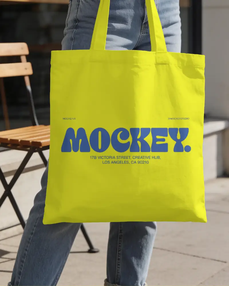 Cotton Tote Bag Mockup For Custom Designs Accessories And Creative Branding Projects