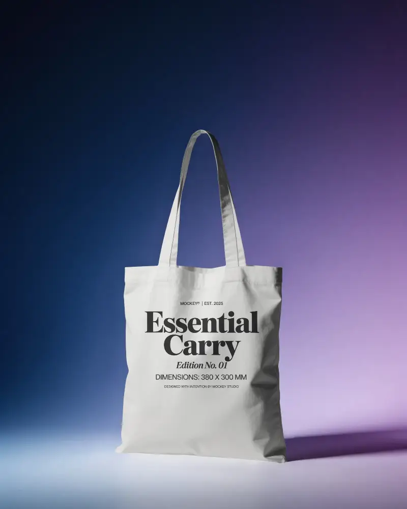 High Quality Reusable Tote Bag Mockup For Custom Designs And Promotional Products