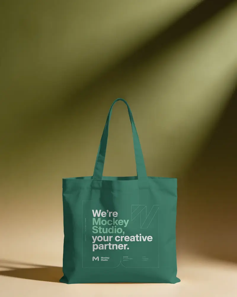 Minimalistic Tote Bag Mockup For Custom Branding And Promotional Use In Ecommerce