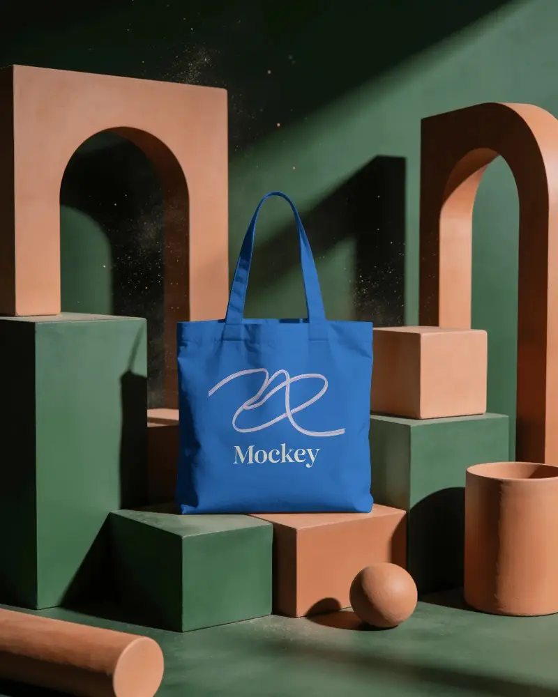 Eco Friendly Reusable Tote Bag Mockup For Custom Designs And Personalized Brand Promotion