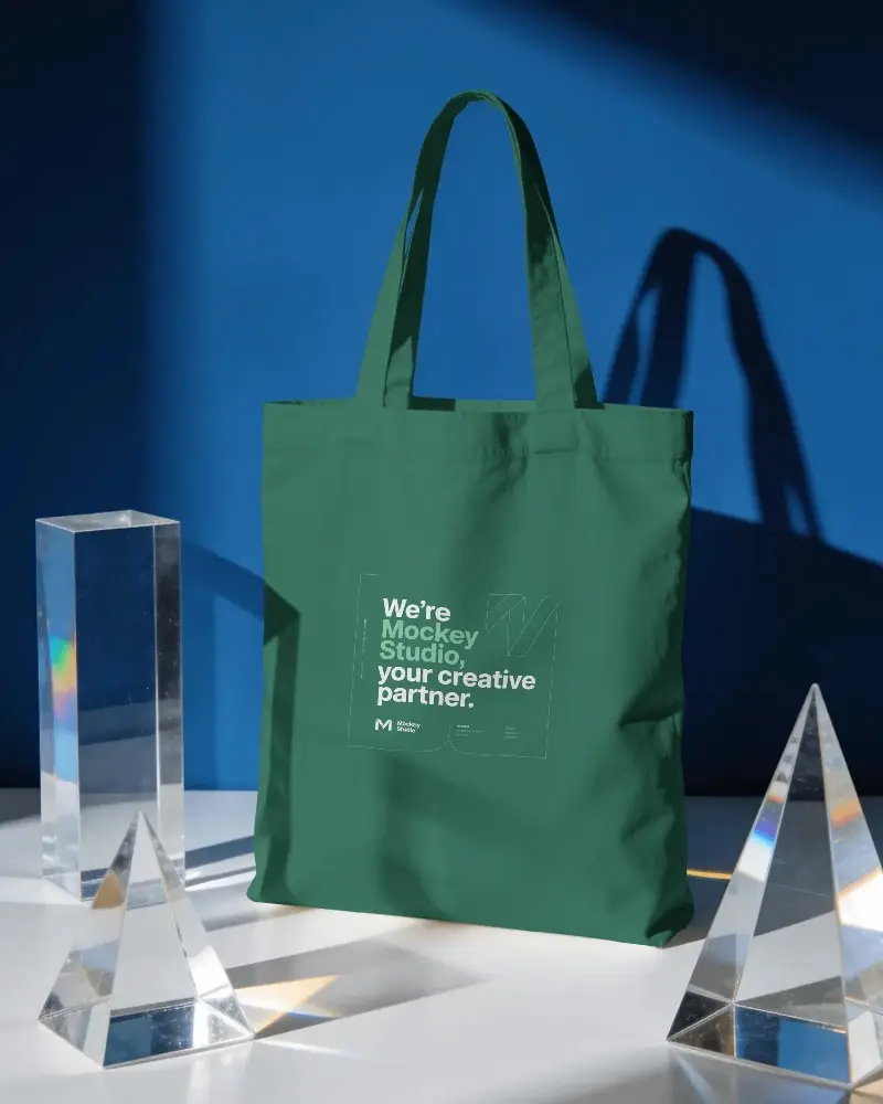 Eco Friendly Cotton Tote Bag Mockup With Simple Design For Promotional And Branding Use