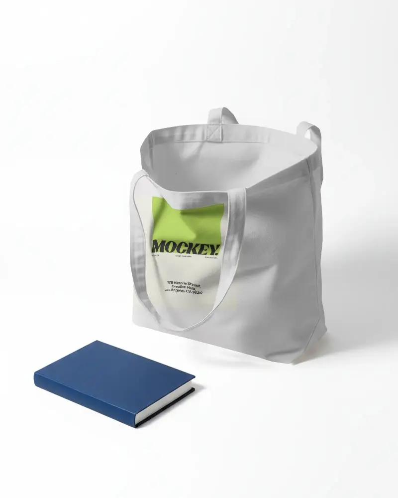 High Quality Canvas Tote Bag Mockup For Creative Branding And Eco Friendly Fashion Design