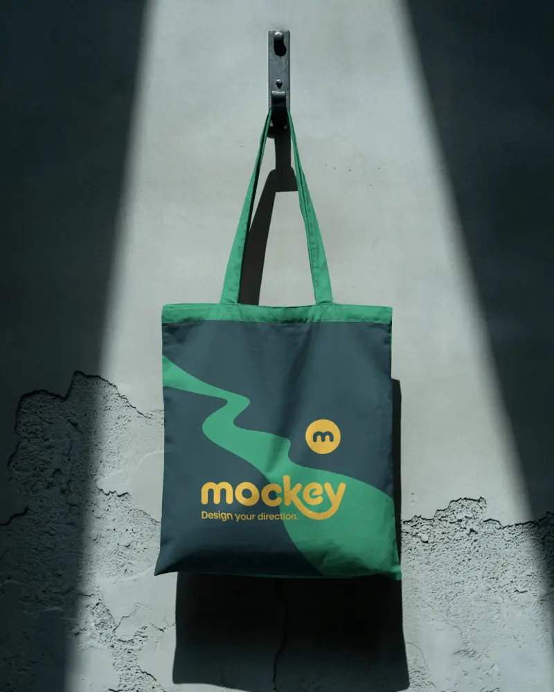Eco Friendly Reusable Tote Bag Mockup For Sustainable Shopping And Promotional Products