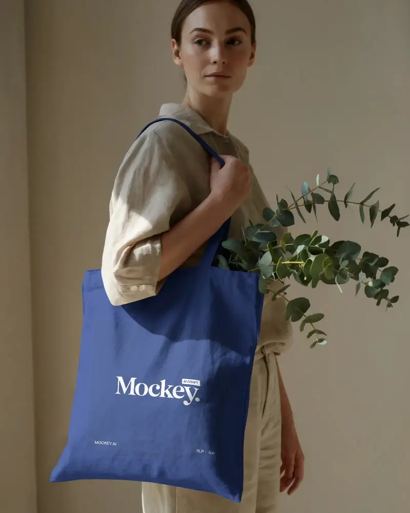 Eco Friendly Cotton Tote Bag With Long Handles For Everyday Use And Shopping Tasks