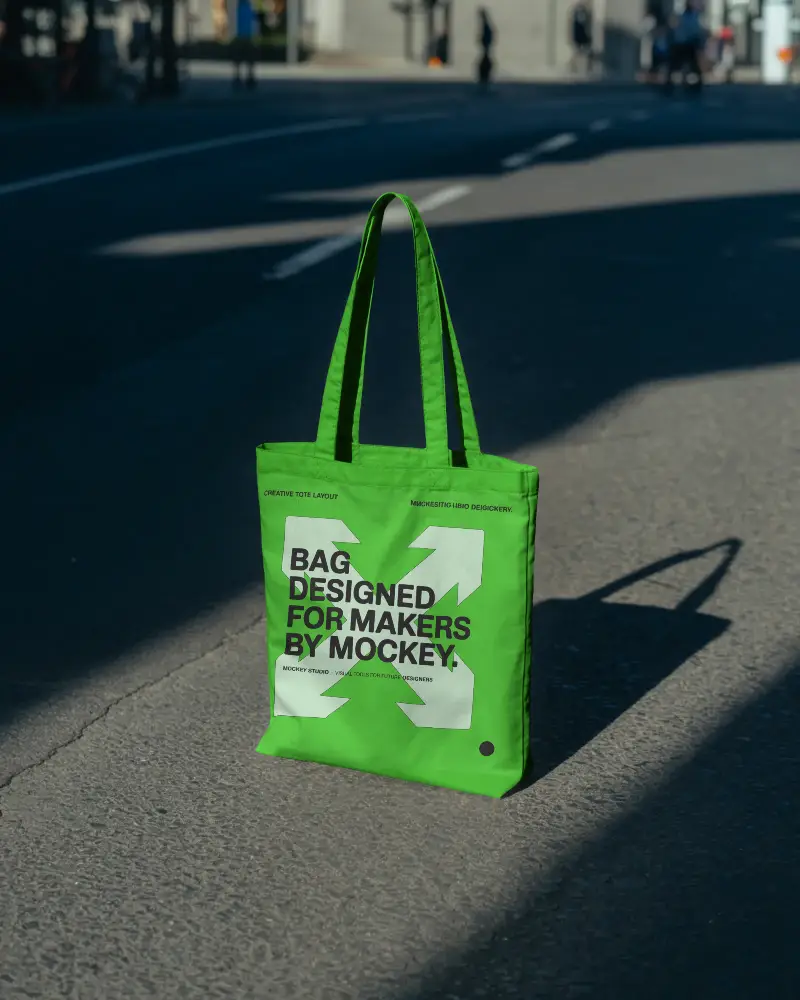 Eco Friendly Tote Bag Mockup With Minimalist Design And Ample Storage Capacity