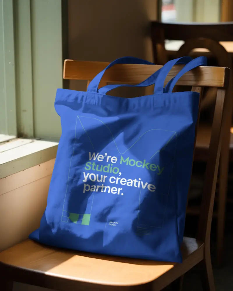Minimalist Tote Bag Mockup Showcasing Durable Fabric And Spacious Interior For Carrying