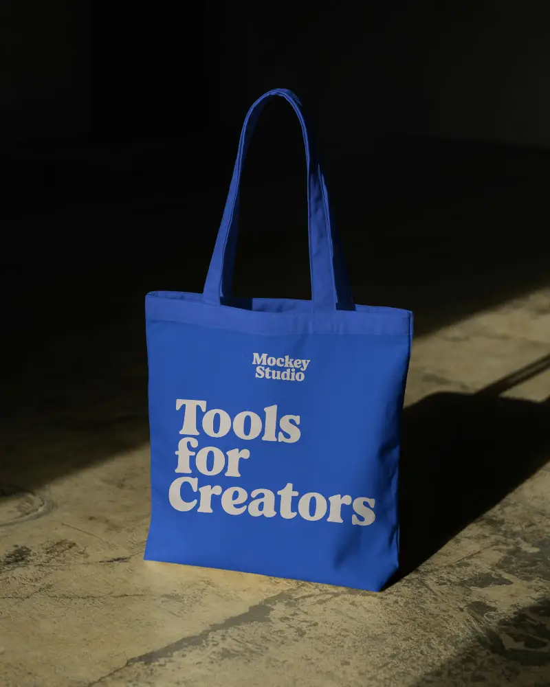 Eco Friendly Reusable Tote Bag Mockup For Custom Design And Brand Promotion