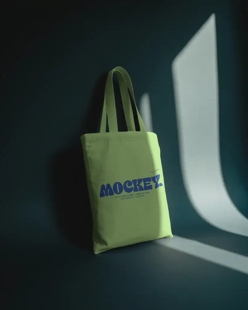 Minimalistic Tote Bag Mockup For Custom Logo And Print Designs In Stylish Setting