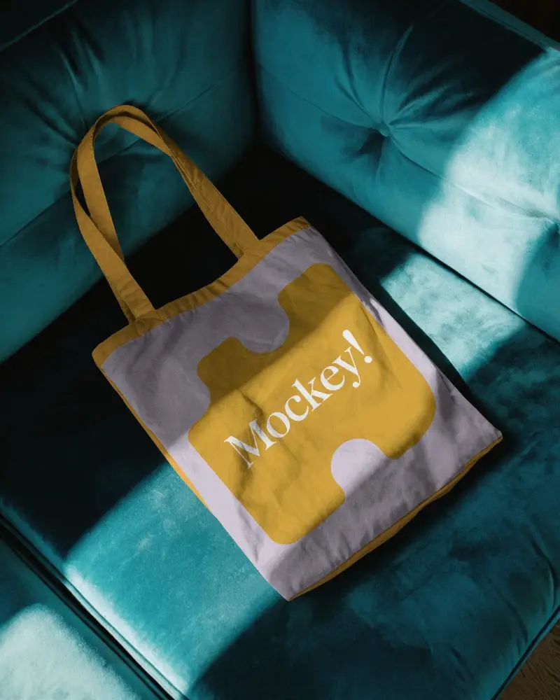 Stylish Minimalist Tote Bag Mockup For Branding And Fashion Accessory Presentations