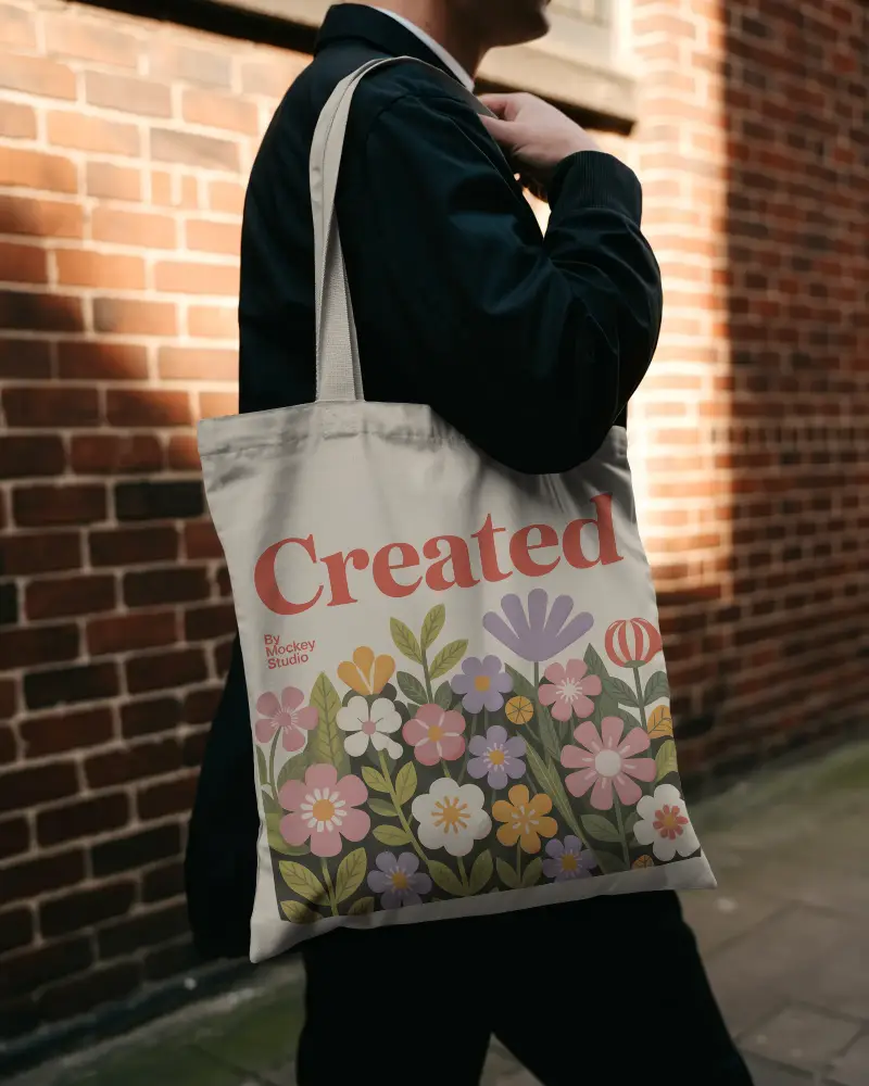 Stylish Urban Tote Bag Mockup For Creative Designs And Casual Streetwear Promotions