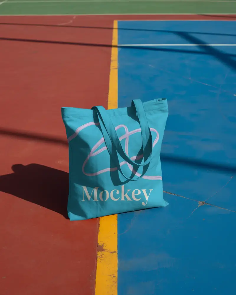 Minimalist Style Blank Tote Bag Mockup For Custom Printing Or Promotional Purpose