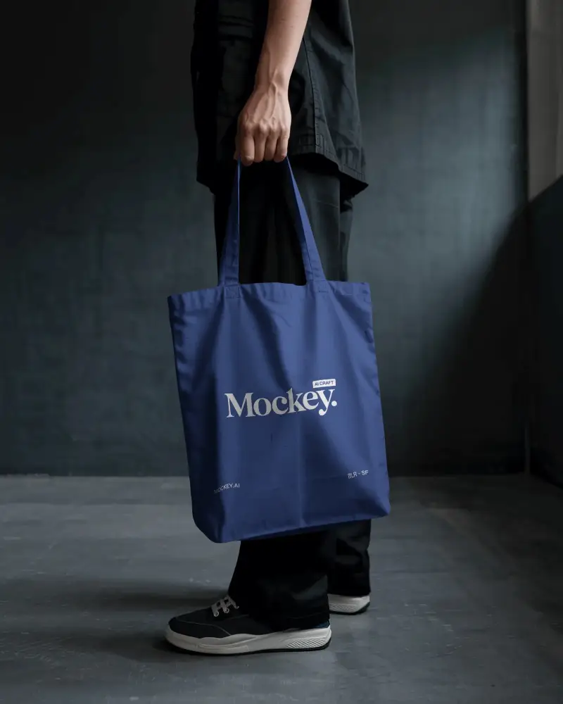 Minimalist Cotton Tote Bag Mockup Friendly Shopping And Casual Everyday Use Fashion Accessory