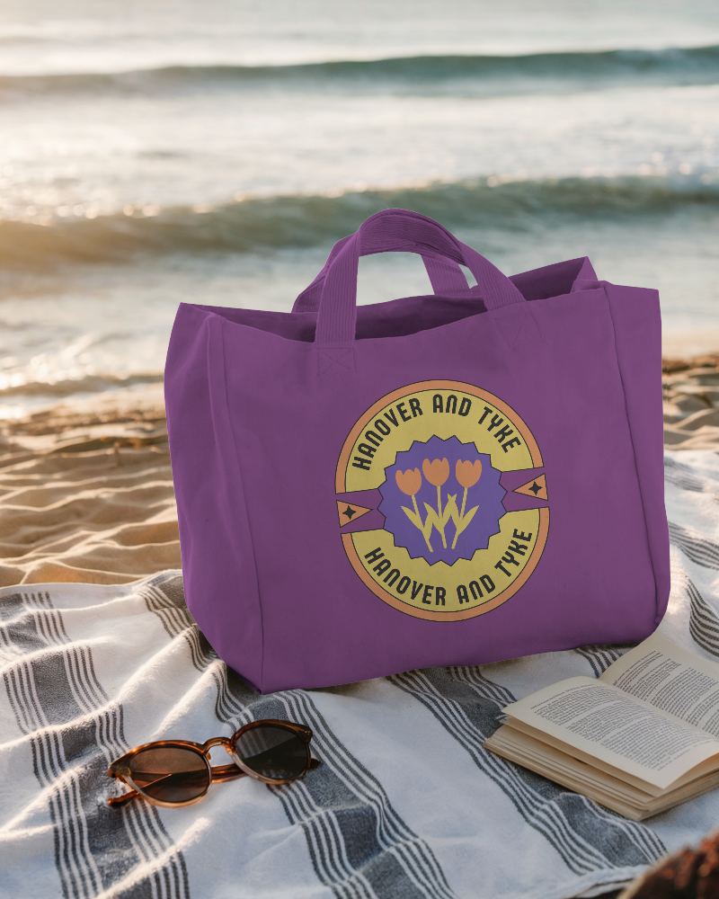 Coastal Theme Tote Bag Mockup Stylish White Bag On Wet Sand With Rocks  0132