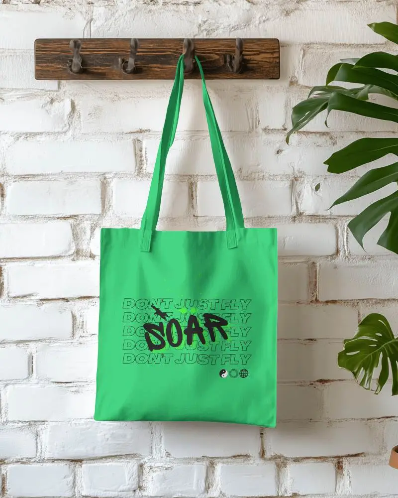 Eco Friendly Cotton Tote Mockup With Raw Edges And Natural Lighting