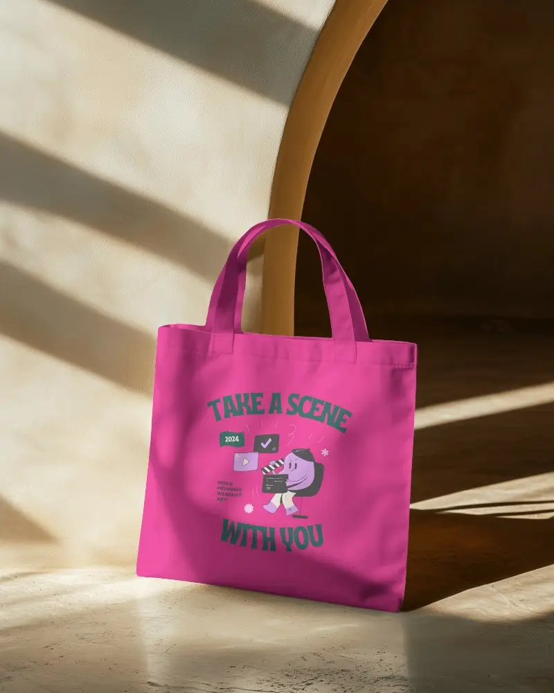 Soft Boho Totebag Mockup Resting On A Creamy Linen Texture With Subtle Shadow Patterns And Warm Lighting Relaxed And Minimalist Ambience