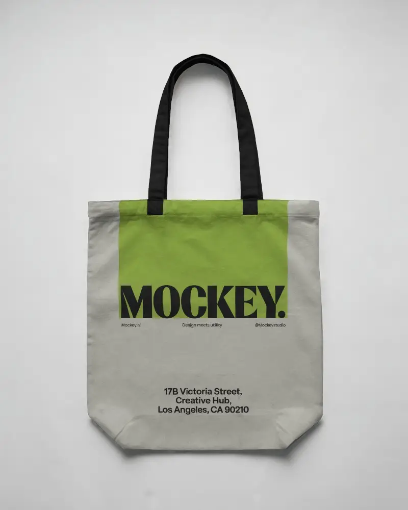 Minimalist Carryall Tote Bag Mockup Ideal For Ecofriendly Shopping And Promotional Gifts 0312