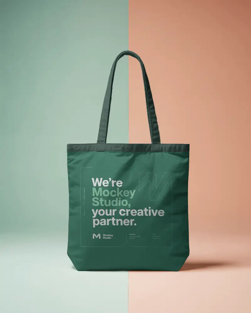 High Quality Cotton Tote Bag Mockup For Custom Branded Design Presentations