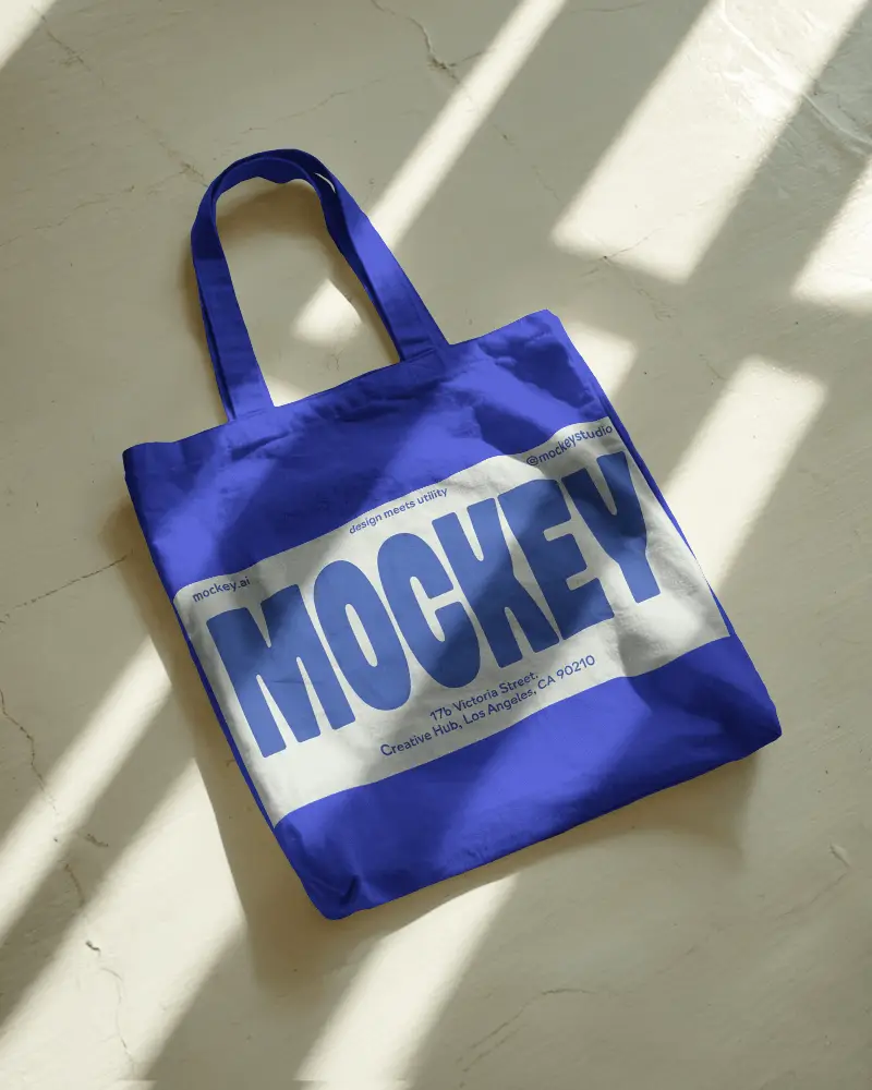 Reusable Cotton Tote Bag Mockup For Custom Branding And Personalized Designs
