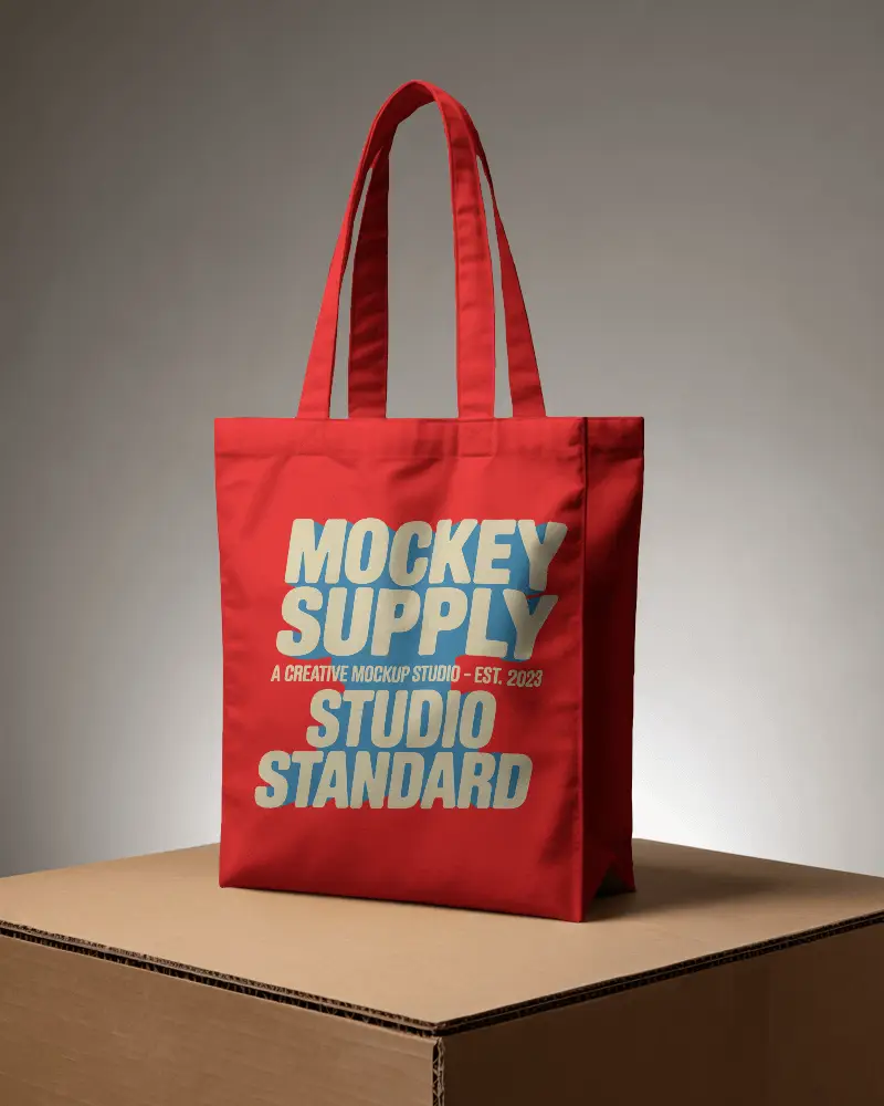Reusable Grocery Tote Bag Mockup For Eco Friendly Shopping And Custom Design Display