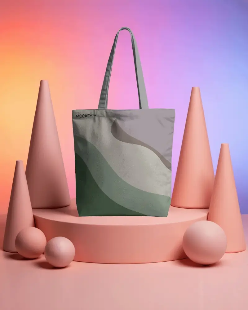 Stylish Minimalist Tote Bag Mockup For Custom Design Presentation And Brand Promotion 0326