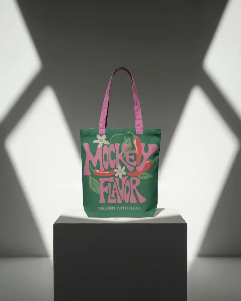Minimalist Fabric Tote Bag Mockup For Custom Design And Brand Presentation Ideal For Marketing 0331
