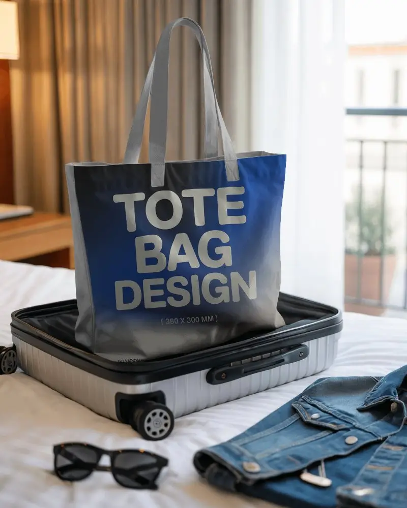Minimalistic Versatile Tote Bag Mockup For Fashionable Accessories Or Functional Daily Use 0347