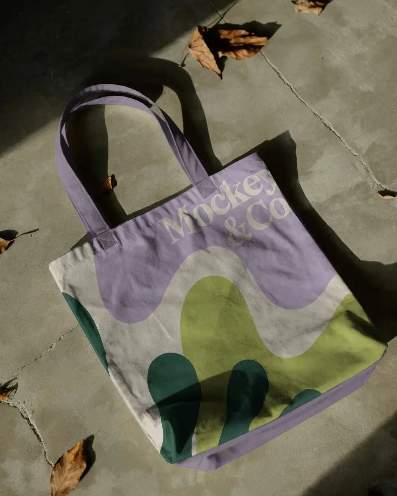 Eco Friendly Canvas Tote Bag With Long Handles Perfect For Shopping Beach Or Everyday Use 0348