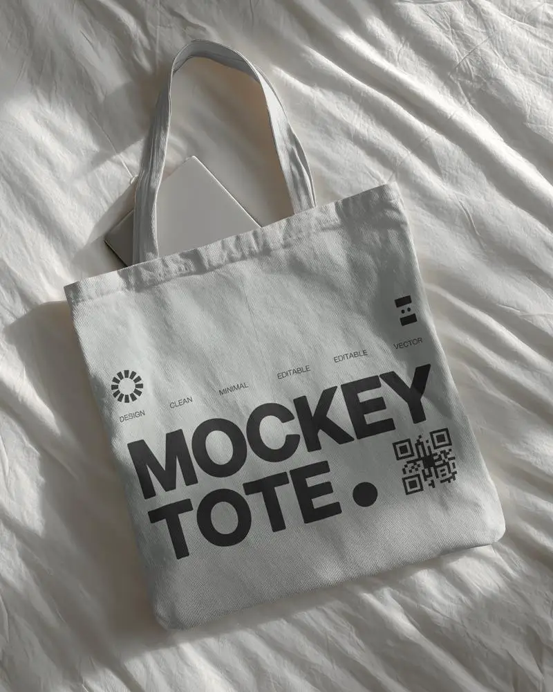 Lightweight Tote Bag Mockup Perfect For Grocery Shops Beach Trips Or Casual Outdoor Activities