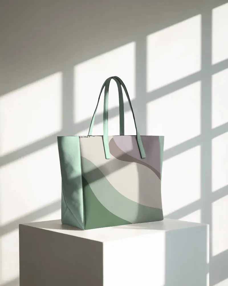 Minimalist Tote Bag Mockup For Custom Designs And Ecommerce Product Presentation Purposes