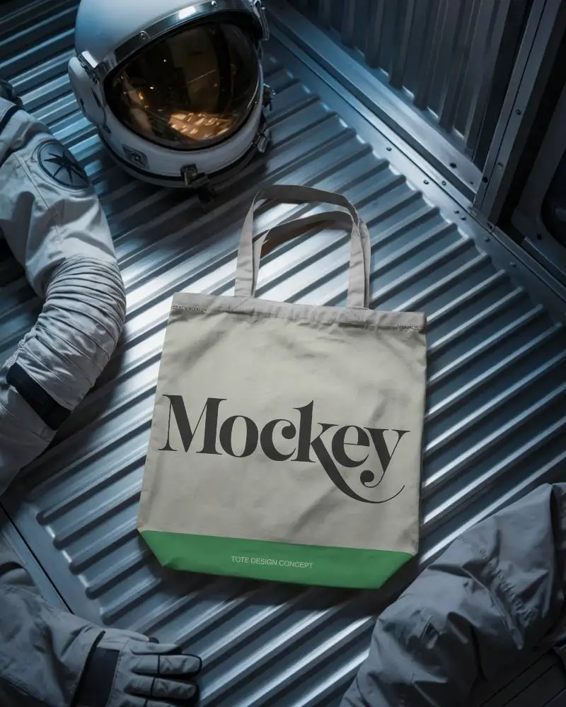 Premium Cotton Tote Bag Mockup For Creative Designs And Fashion Accessory Showcase