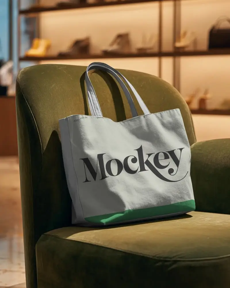 Versatile Cotton Tote Bag Mockup Perfect For Branding And Custom Printed Accessories