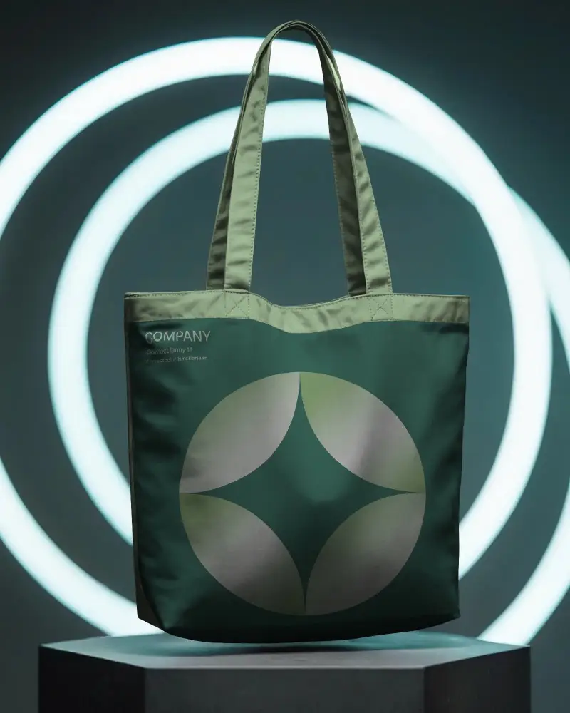 Eco Friendly Reusable Tote Bag Mockup For Branding And Custom Designs Promotion